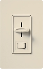 Lutron SF-12P-277-3-LA Skylark 277V / 6A Fluorescent 3-wire with Neutral Wire 3-Way Dimmer in Light Almond