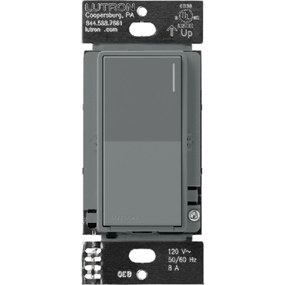 Lutron ST-6ANS-SL 6 A Light, 1/10 HP 3 A Motor Neutral Wire Electronic Switch in Slate