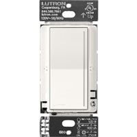 Lutron ST-PRO-N-BW 250W LED/CFL or 500W Incandescent/Halogen/ELV or 400VA MLV Phase Selectable, Neutral Dimmer in Brilliant White