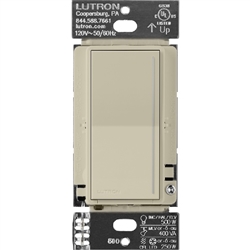 Lutron ST-PRO-N-CY 250W LED/CFL or 500W Incandescent/Halogen/ELV or 400VA MLV Phase Selectable, Neutral Dimmer in Clay