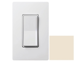 Lutron Sunnata ST-PRO-N-LA 250W LED/CFL or 500W Incandescent/Halogen/ELV or 400VA MLV Phase Selectable, Neutral Dimmer in Light Almond