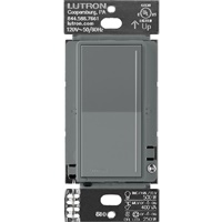 Lutron ST-PRO-N-SL 250W LED/CFL or 500W Incandescent/Halogen/ELV or 400VA MLV Phase Selectable, Neutral Dimmer in Slate