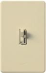 Lutron-TG-600PH-IV (AY-600P-IV) Toggler / Ariadni 600W Incandescent / Halogen Single Pole Preset Dimmer in Ivory