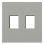 Lutron VWP-2-GR Vareo, 2-Gang Wallplate in Gray, matte finish