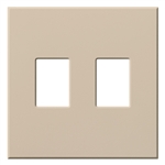 Lutron VWP-2-TP Vareo, 2-Gang Wallplate in Taupe, matte finish