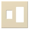 Lutron VWP-2CR-BE Vareo, 2-Gang Wallplate in Beige, matte finish