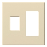 Lutron VWP-2CR-BE Vareo, 2-Gang Wallplate in Beige, matte finish