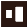 Lutron VWP-2CR-BR Vareo, 2-Gang Wallplate in Brown, matte finish