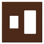 Lutron VWP-2CR-SI Vareo, 2-Gang Wallplate in Sienna, matte finish