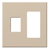 Lutron VWP-2CR-TP Vareo, 2-Gang Wallplate in Taupe, matte finish