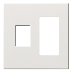 Lutron VWP-2CR-WH Vareo, 2-Gang Wallplate in White, matte finish