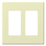 Lutron VWP-2R-AL Vareo, 2-Gang Wallplate in Almond, matte finish