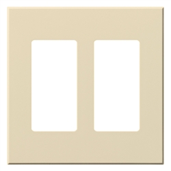 Lutron VWP-2R-BE Vareo, 2-Gang Wallplate in Beige, matte finish