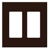 Lutron VWP-2R-BR Vareo, 2-Gang Wallplate in Brown, matte finish