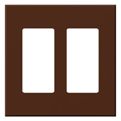 Lutron VWP-2R-SI Vareo, 2-Gang Wallplate in Sienna, matte finish