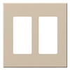 Lutron VWP-2R-TP Vareo, 2-Gang Wallplate in Taupe, matte finish