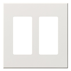 Lutron VWP-2R-WH Vareo, 2-Gang Wallplate in White, matte finish