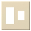 Lutron VWP-2RC-BE Vareo, 2-Gang Wallplate in Beige, matte finish