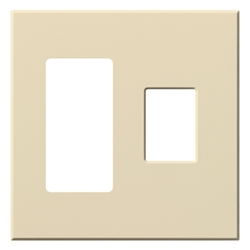 Lutron VWP-2RC-BE Vareo, 2-Gang Wallplate in Beige, matte finish