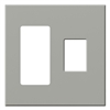 Lutron VWP-2RC-GR Vareo, 2-Gang Wallplate in Gray, matte finish