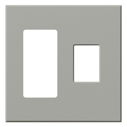 Lutron VWP-2RC-GR Vareo, 2-Gang Wallplate in Gray, matte finish