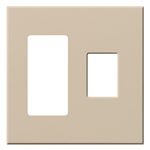 Lutron VWP-2RC-TP Vareo, 2-Gang Wallplate in Taupe, matte finish
