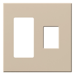 Lutron VWP-2RC-TP Vareo, 2-Gang Wallplate in Taupe, matte finish