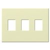 Lutron VWP-3-AL Vareo, 3-Gang Wallplate in Almond, matte finish