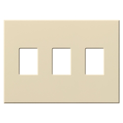 Lutron VWP-3-BE Vareo, 3-Gang Wallplate in Beige, matte finish