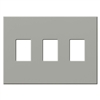 Lutron VWP-3-GR Vareo, 3-Gang Wallplate in Gray, matte finish