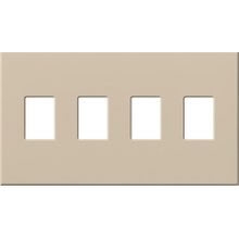 Lutron VWP-4-TP Vareo, 4-Gang Wallplate in Taupe, matte finish