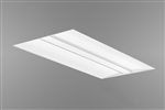 Mark Lighting WHSPR QS 2X4 4800LM 35K 80CRI MIN10 ZT MVOLT SWC 2'x4' Whisper LED Architectural Troffer, 80 CRI, 3500K, 4800 Lumens, 10% Minimum Dimming, 120-277V, Soft White Acrylic Shielding Center, 0-10V