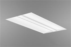 Mark Lighting WHSPR 2X2 80CRI 35K 2000LM NODIM MVOLT SWC BAA 2'x2' Whisper LED Troffer, 80 CRI, 3500K, 2000 Lumens, Non Dimming, 120-277V, Soft White Acrylic Central Shielding, White, BAA Compliant