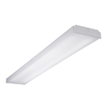 Metalux 4WNLED-LD4-40SL-F-UNV-EL7W-L835-CD1-U 4' Utility LED Wraparound, 4000 Lumens, 120-277V, 0-10 Dimming Driver, 3500K with 7W emergency battery back up