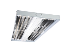 Metalux HBLED-LD5-24SE-W-UNV-L840-EL14W-CD2-U 20" x 48" LED High Bay Efficiency Luminaire, 24000 Lumens, Wide Distribution, 120-277V, 4000K, 0-10V Dimming, with Emergency Battery back up