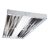 Metalux HBLED-LD5-18SE-W-UNV-L850-ED2-U-EL14W 20" x 48" LED High Bay Efficiency Luminaire, 18000 Lumens, Wide Distribution, 120-277V, 5000K, Fixed Output Driver with Emergency Battery Back up