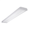 Metalux 4WNLED-LD4-50SL-F-UNV-L835-CD1-U 42.4W 4' Utility LED Wraparound, 5000 Lumens, 120-277V, 0-10 Dimming Driver, 3500K