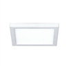 Prescolite LBSES-8SQD-CS9-WH 8" Square, Edge-Lit Surface Downlight, Switchable CCT, Direct J-Box Mount, 1750 Lumens