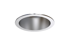 Prescolite LFR-6RD-T-SS-EM 6" Round Downlight Trim, Semi-Specular Reflector, Pre-Punched Reflector