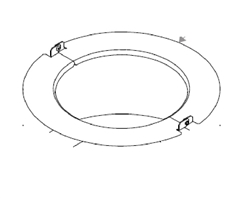 Prescolite LFR-6RD-H 6" Housing Frame, New Construction, Non-IC