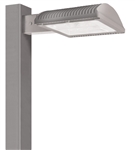 RAB ALED3T105NRG/BL 105W LED Area Light, Type III Distribution, Pole Mount, No Photocell, 4000K (Neutral), 7604 Lumens, 82 CRI, 120-277V, Bi-Level Operation, DLC Listed, Gray Finish