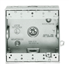 Rab BD3-3/4 Double Gang Rectangular Boxes, 3 Hole , 3/4" Hole Size,Silver Gray Finish
