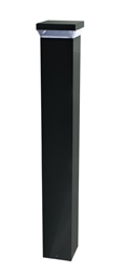 RAB BLED12N-180 LED Round Bollard 12W 4000K Color Temperature, 83 CRI, 180 Degree Lighting Pattern, Bronze Finish