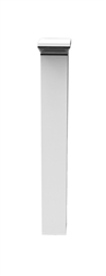 RAB BLED12NW LED Round Bollard 12W 4000K Color Temperature, 83 CRI, 90 Degree Lighting Pattern, White Finish