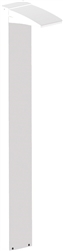 RAB BLED13NW 13W LED Rectangular Bollard 4000K Color Temperature (Neutral), 86 CRI,  White Finish