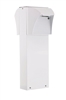 RAB BLED2X5-18YW 5W LED Square Bollard, Two BLEDs, 3000K Color Temperature (Warm), 87 CRI, 18" Mounting Height, White Finish