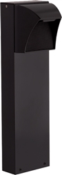 RAB BLED5-18 5W LED Square Bollard, One BLED, 5000K Color Temperature (Cool), 68 CRI, 18" Mounting Height, Bronze Finish