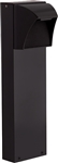 RAB BLED5-18N 5W LED Square Bollard, One BLED, 4000K Color Temperature (Neutral), 85 CRI, 18" Mounting Height, Bronze Finish