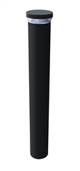 RAB BLEDR18/EC LED Round Bollard 23W 5100K Color Temperature (Cool), 71 CRI, 120-277V, with Battery Backup with Cold Start, Bronze Finish