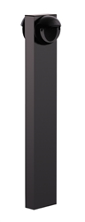 RAB BLEDR2X5-36 5W LED Round Bollard, Two BLEDs, 5000K Color Temperature (Cool), 68 CRI, 36" Mounting Height, Bronze Finish